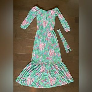 Lilly Pulitzer “Odella” Off The Shoulder Maxi Dress in Size Small